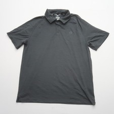 Hurley Mens Polo Golf Shirt Size Medium Performance Stretch Grey Casual