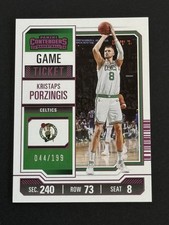 Kristaps Porzingis 2023-24 Contenders Purple Game Ticket #ed 44 /199