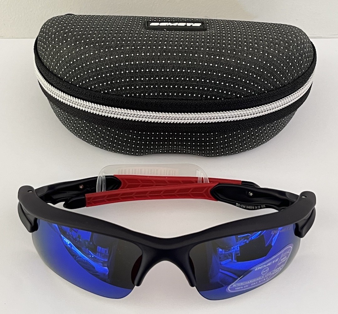 Lunette de soleil sportive Demetz Bike Star noire unisexe pour le cyclisme
