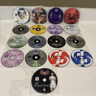 17x Sony PlayStation 1 PS1 Spiele nur Disc Restposten ungetestet PAL