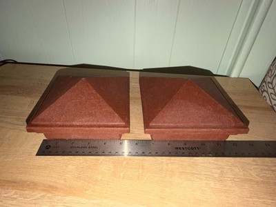 2 TREX Cayenne  PYRAMID POST SLEEVE CAP Sleeve  Measures 4.75 x 4.75'' NOS