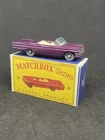 Matchbox Lesney 39 Custom Pontiac Convertible Nice Repro Box.