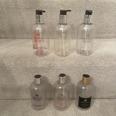 6 x Molton Brown Leerflasche Collection London Handwasch Duschgel 300ml Posten