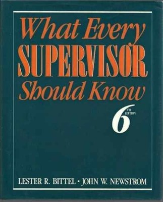What Every Supervisor Should - Hardcover, by Lester R. Bittel; - Very Good b