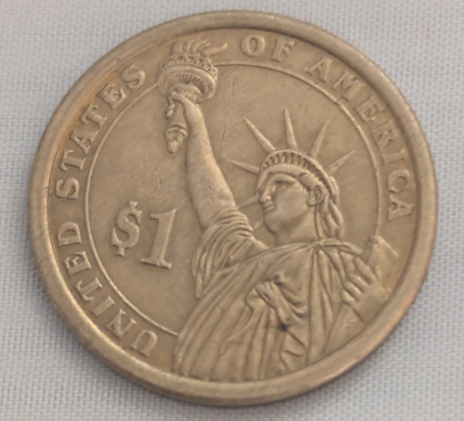 1841-1845 | RARE P United States John Tyler Dollar Coin - Image 2 of 3