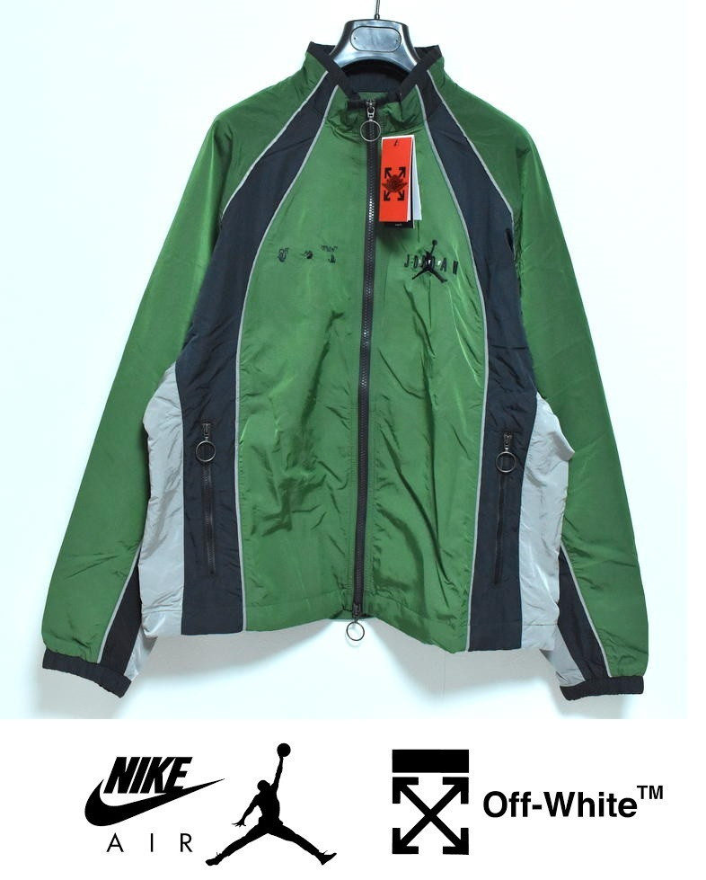 New NIKE JORDAN Off White Track Jacket L List 60500 yen New NIKE JORDAN Off White Track Jacket L List 60500 yen