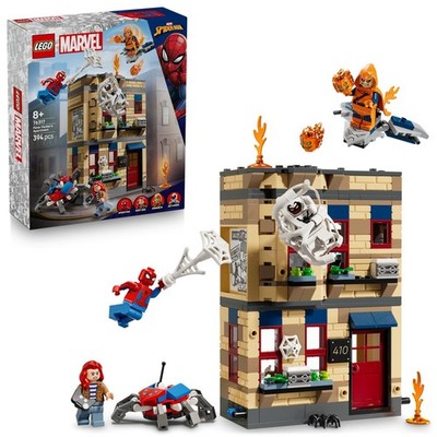 LEGO 76317 Marvel Peter Parker's Apartment with 4 Minifigures incl. Hobgoblin...