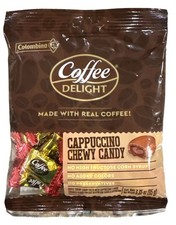 3.35oz Colombina Coffee Delight CAPPUCCINO CHEWY CANDY Made Real Gourmet Coffee