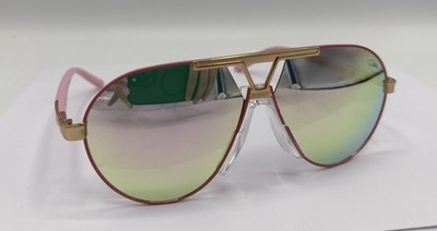 CAZAL Pink Aviator Vintage Mirror Sunglasses NEW!
