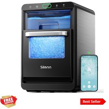 Nugget Ice Maker Countertop - Smart Pebble Ice Machine, Pellet Ice 44 lbs per...