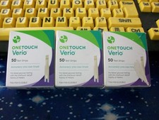 150 ONE TOUCH VERIO TEST STRIPS, 3 X 50, EXP , GOOD SEALED BOXES
