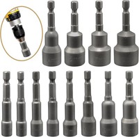 SteckschlüSsel-Set 12-Teilig Magnetisch Sechskant 6-19Mm Mit Adapter
