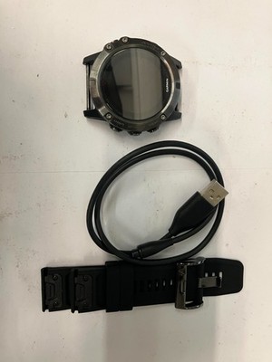 Garmin Fenix 5X Sapphire 51mm Slate Gray Stainless Steel w/ Black Band ~m1691