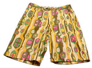 MENS LOUDMOUTH COTTON STRETCH 11” GOLF SHORTS EUC 36