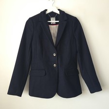 Crew Clothing British Wool Blend Blue Blazer ...