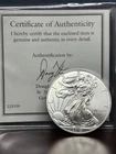 2015-P American Silver Eagle BU 1oz .999 Silver Low Mintage 79,640 w/COA