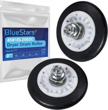 BlueStars 4581EL2002C Dryer Drum Roller Assembly Part 2 Rollers, As Pictured 