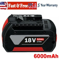 BAT609 For BOSCH 18V 18 Volt 6.0Ah High Performance Battery BAT618 Li-ion New US