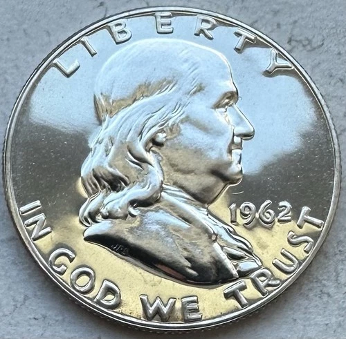 1962 Proof Franklin Half Dollar 90% Silver-INV#8906