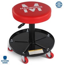 Pneumatic Roller Seat With Adjustable Height 300 Lb Capacity Five Swivel