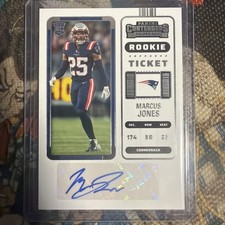 2022 Panini Contenders - Rookie Ticket Marcus Jones #190 (AU, RC) NM-M