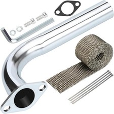 420Cc Exhaust Header Pipe Replacement for Predator 301Cc GX240 270Cc 390Cc Mini