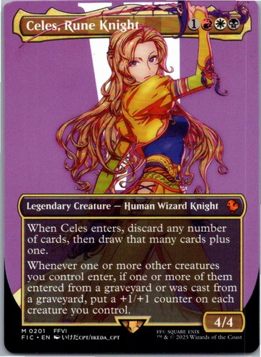 Celes, Rune Knight (Borderless) Commander: FINAL FANTASY 201 Near Mint