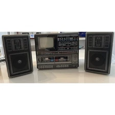 VINTAGE *NEW* 1980's General Sound GS-102S Portable Boombox w/TV 