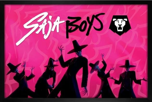 KPop Demon Hunters Idol Maxi Poster - Black Wooden Framed