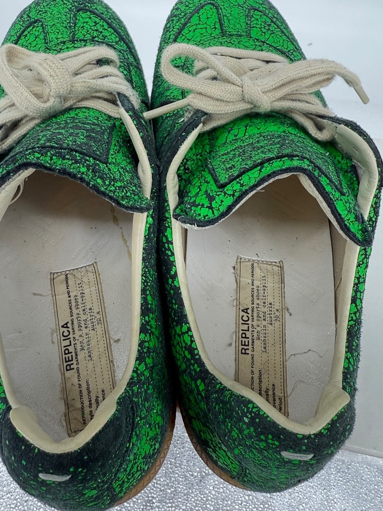 Maison Margiela GAT Low Cracked Paint size 43 (US10) made in Italy