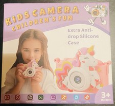 Children  s Unicorn Camera Silicone Case Age 3  USB Charger Auto Focus - Sealed