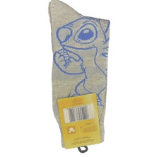 Official Disney Lilo  Stitch  UP TO NO GOOD  Crew Socks Adult Size 9-13 NWT