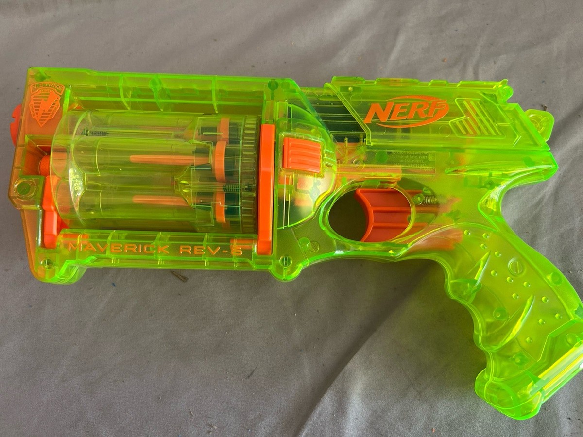 Hasbro 28521 Nerf N-Strike Maverick Rev-6 Sonic Green Series | eBay