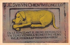 The Famous Golden Dog Quebec Candian Canada Postcard