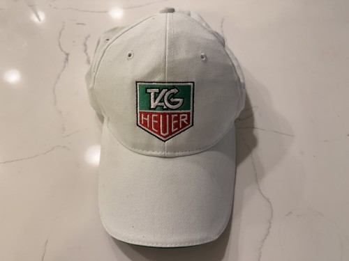 White Adjustable Tag Heuer Baseball Hat Excellent Condition