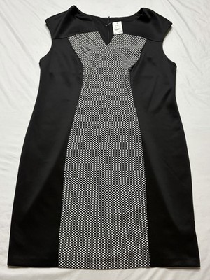 Connected Apparel Sleeveless Shift Dress Women's  In Black Size 18w #1803