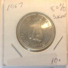 Old New World 80% Silver Coin Lot 1967 Canada Centennial 50 Cents .300 ASW KM#69
