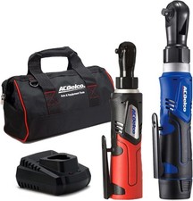 Acdelco 12v Lithium-ion Cordless Ratchet Wrench Kit W Battery Charger