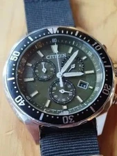 Citizen Eco Drive Chronograph Watch Solar 42mm Mens Wristwatch Box Included