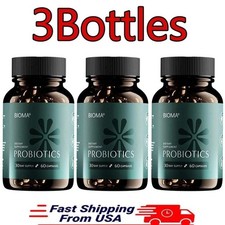 3 Pack BIOMA Probiotics Digestive Health Gut Support for Men  Women 60 Capsules