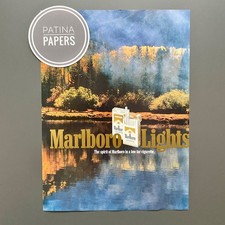 1993 Marlboro Lights Country Landschaft 90s retro Vintage Ad Werbung Reklame