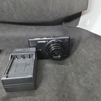 Sony Cybershot DSC-W830 20.1MP Digital Camera Black Zeiss Lens- With Charger #2