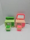 Vintage Barbie Dream House Green Desk & Stool 1977 Rare HTF & Vanity