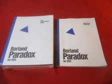 Vintage 1993 Borland Paradox for DOS Program Manuels Lot of 3