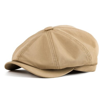 Kids Boys Cotton Newsboy Cap 8 Panel Beret Cabbie Hat Toddler Vintage Style