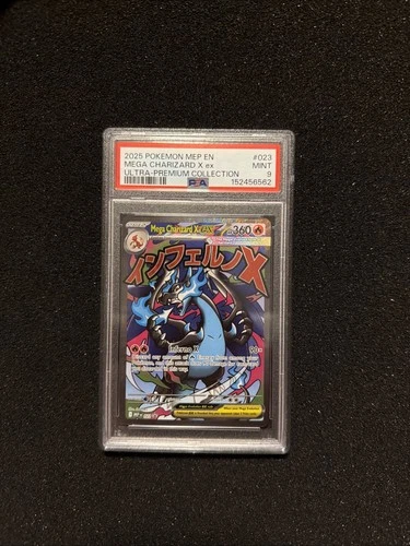 2025 Pokemon MEP EN Mega Charizard X Ex UPC #23 PSA 9