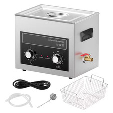 10L Ultrasonic Cleaner with Heater Timer  Basket, Professional Digital Sonic Ca