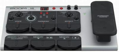 ZOOM V6 Vocal Processor Looper Formant Octave Pitch Correct Pedal