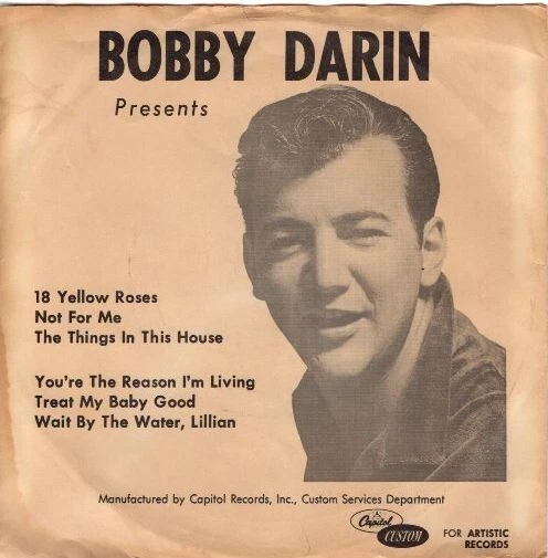 Bobby Darin - Bobby Darin Presents  7" 33  EP - Image 2 of 4