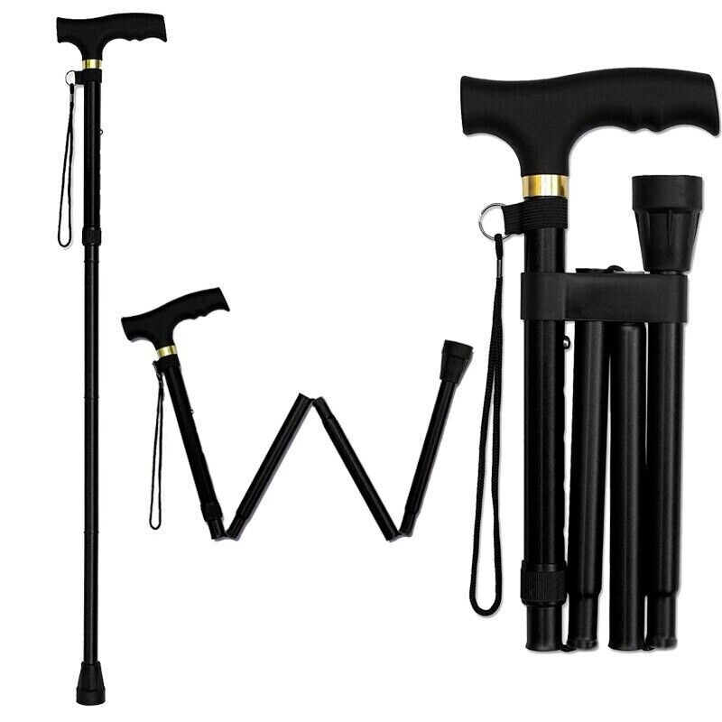 Cane Walking Stick Adjustable Folding walking Aluminum Collapsible